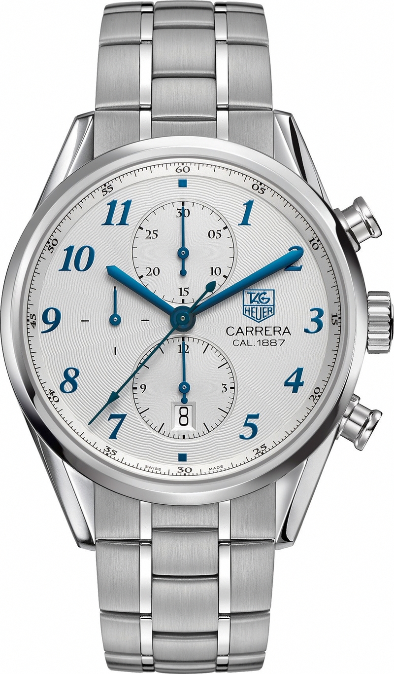 AAA 1:1 Replica TAG-Heuer-Carrera Mens Watches Silver Dial Automatic 41MM CAR2114.BA0724 Watch