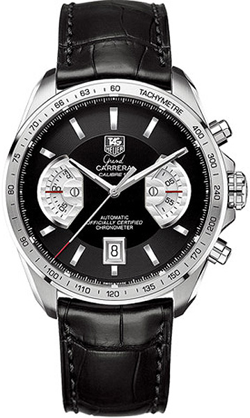 AAA 1:1 Replica TAG-Heuer-Grand-Carrera Mens Watches Black Dial Automatic 43MM CAV511A.FC6225 Watch