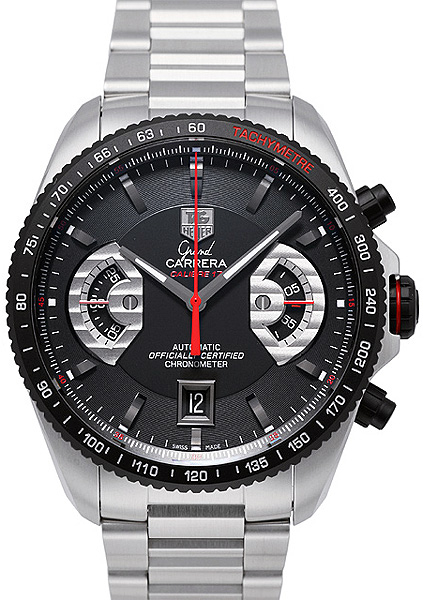 AAA 1:1 Replica TAG-Heuer-Grand-Carrera Mens Watches Black Dial Automatic C.O.S.C. 44MM CAV511C.BA0904 Watch