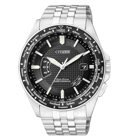 AAA 1:1 Replica Citizen-Eco-Drive Mens Watches Black Dial Eco Drive 43MM CB0027-51E Watch