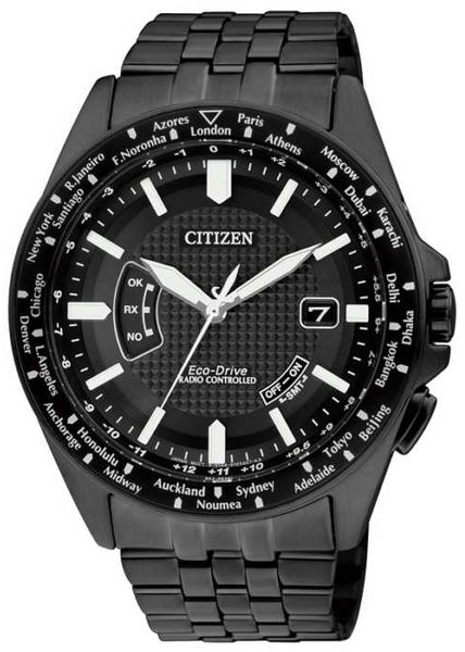 AAA 1:1 Replica Citizen-Eco-drive Mens Watches Black Dial Eco Drive 43MM CB0028-58E Watch