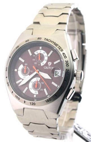 AAA 1:1 Replica Croton Mens Watches Brown Dial Quartz 38MM CC311282SSBR Watch
