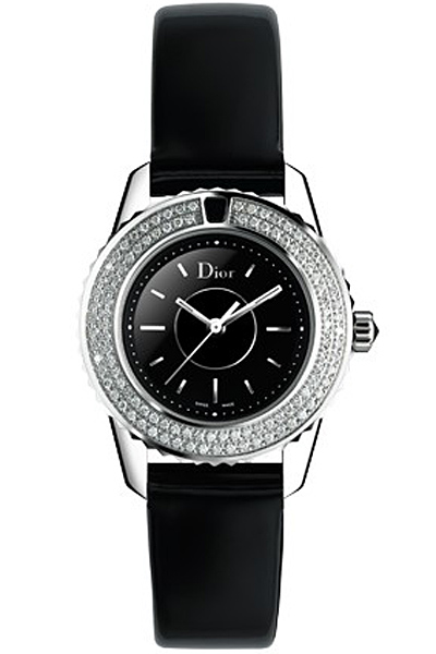 AAA 1:1 Replica Christian-Dior-Christal Ladies Watches Black Dial Quartz 28MM CD112119A001 Watch