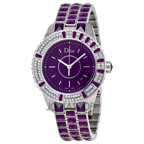 AAA 1:1 Replica Christian-Dior Ladies Watches Purple Dial Quartz 33MM CD11311JM001 Watch