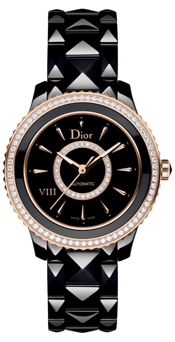 AAA 1:1 Replica Christian-Dior-Vlll Ladies Watches Black Dial Automatic 33MM CD1235H0C001 Watch
