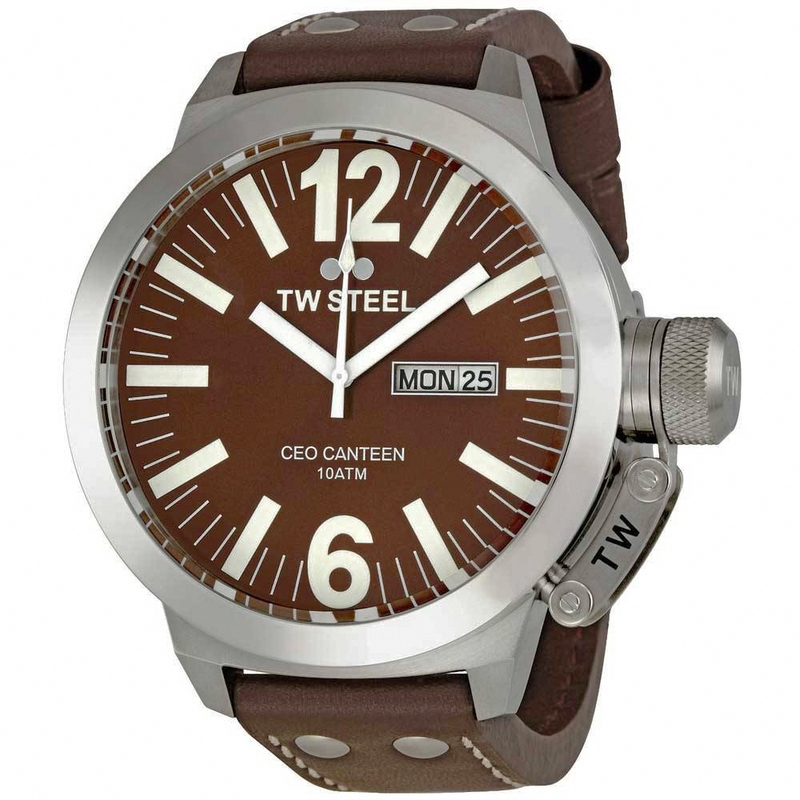 AAA 1:1 Replica TW-Steel Mens Watches Brown Dial Quartz 50MM CE1010_tw_steel Watch