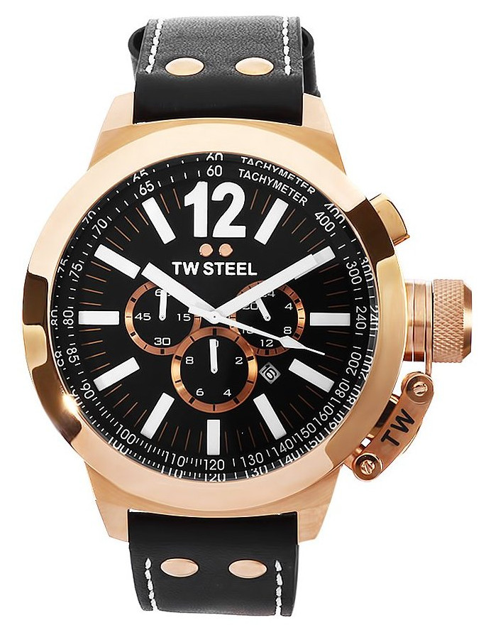 AAA 1:1 Replica TW-Steel Mens Watches Black Dial Quartz 50MM CE1024 Watch