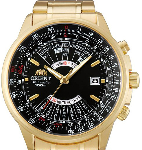 AAA 1:1 Replica Orient-Multi-year-Calendar Mens Watches Black Dial 44MM CEU07001B Watch