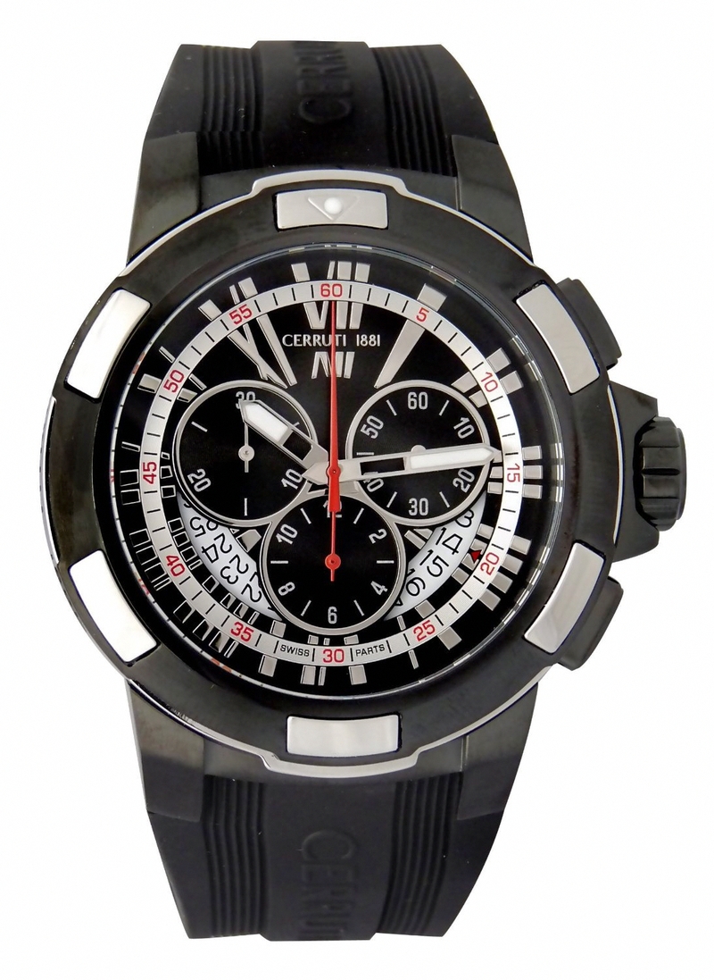 AAA 1:1 Replica Cerruti Mens Watches Black Dial Quartz 44MM CRA039F222G Watch