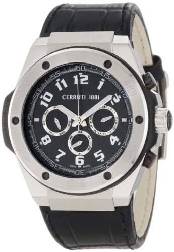 AAA 1:1 Replica Cerruti Mens Watches Black Dial Quartz 46MM CRA040E222H Watch