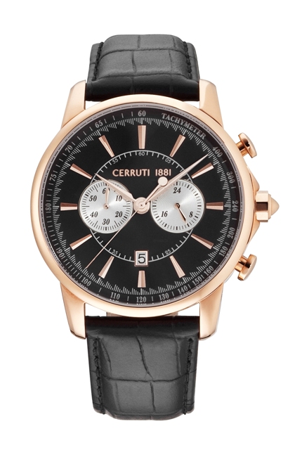 AAA 1:1 Replica Cerruti Mens Watches Black Dial Quartz 44MM CRA073C222H Watch
