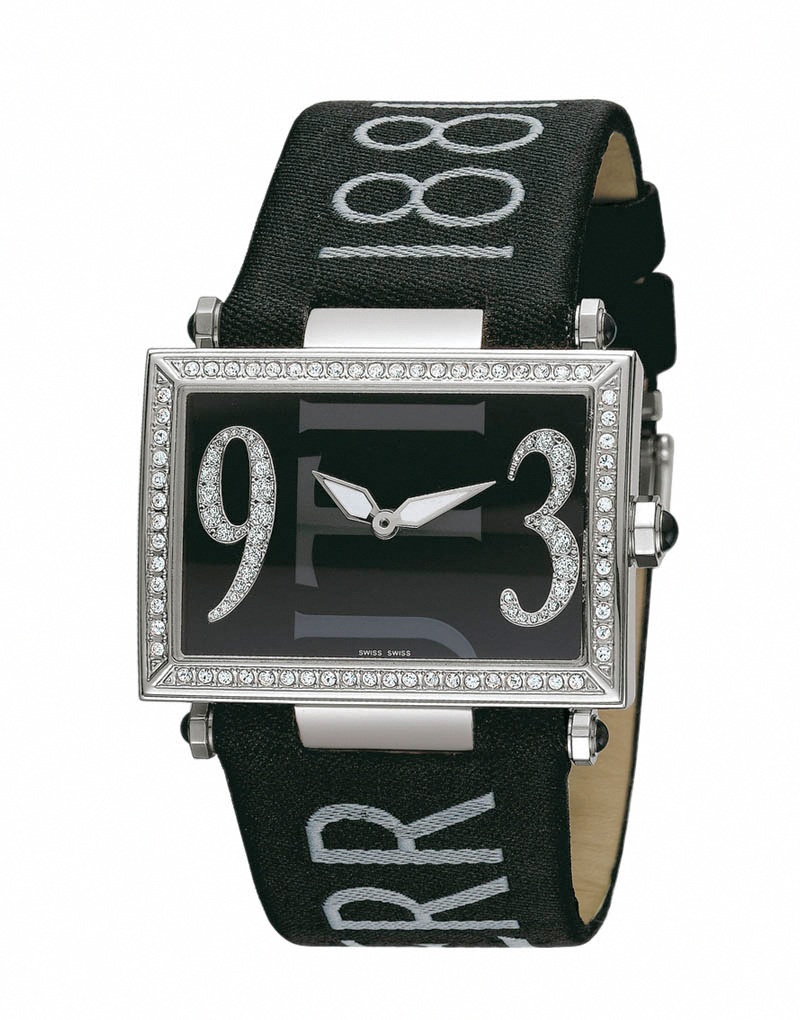 AAA 1:1 Replica Cerruti Ladies Watches Black Dial Quartz 37MM CT100202X01 Watch