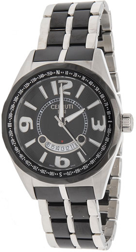 AAA 1:1 Replica Cerruti Mens Watches Black Dial Quartz 45MM CT100901S14 Watch