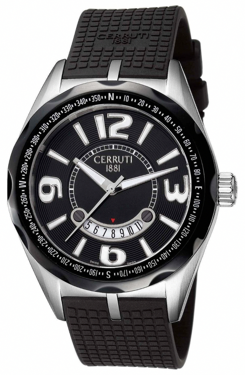 AAA 1:1 Replica Cerruti Mens Watches Black Dial Quartz 45MM CT100901S18 Watch