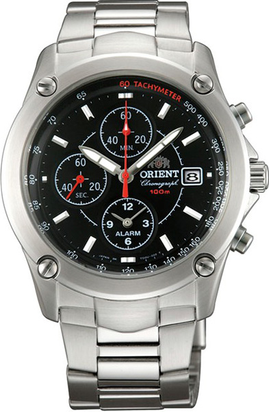 AAA 1:1 Replica Orient-Alarm-Chronograph Mens Watches Black Dial CTD0U003B Watch