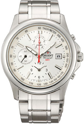 AAA 1:1 Replica Orient-Chronograph Mens Watches White Dial Quartz 43MM CTT0G002W Watch