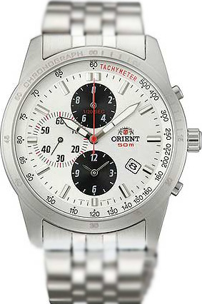 AAA 1:1 Replica Orient-Chronograph Mens Watches White Dial Quartz 40MM CTT0H002W Watch