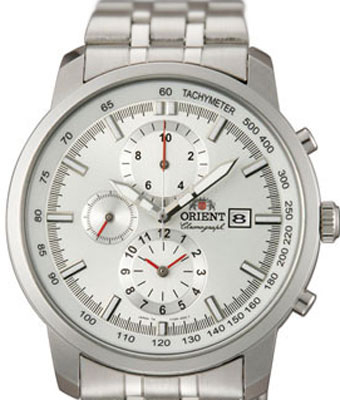 AAA 1:1 Replica Orient-Chronograph Mens Watches Silver Dial CTT0P004W Watch