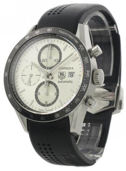 AAA 1:1 Replica TAG-Heuer-Carrera Mens Watches White Dial Automatic 41MM CV2011.FT6014 Watch