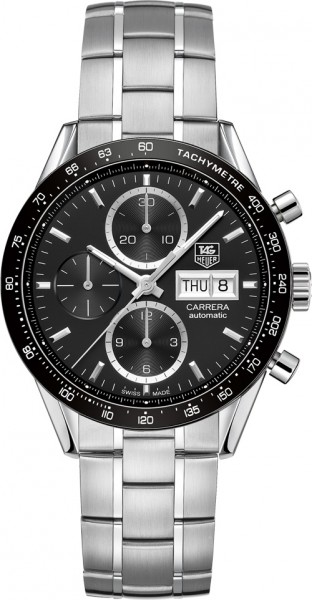 AAA 1:1 Replica TAG-Heuer-Carrera Mens Watches Black Dial Automatic 41MM CV201AG.BA0725 Watch