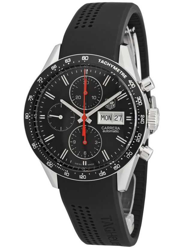 AAA 1:1 Replica TAG-Heuer-Carrera Mens Watches Black Dial Automatic 41MM CV201AH.FT6014 Watch