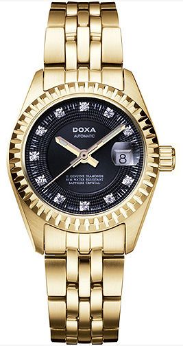 AAA 1:1 Replica DOXA-Noble-II-Collection Ladies Watches Black Dial Automatic D104KBK Watch