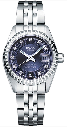 AAA 1:1 Replica DOXA-Noble-II-Collection Ladies Watches Blue Dial Automatic D104SBU Watch