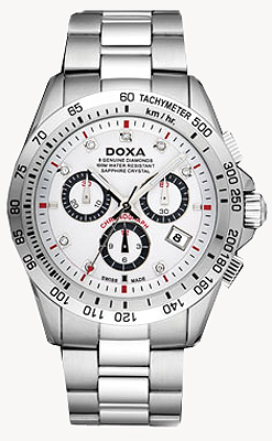 AAA 1:1 Replica DOXA-Racerman-Collection Mens Watches White Dial Quartz D110SWH Watch