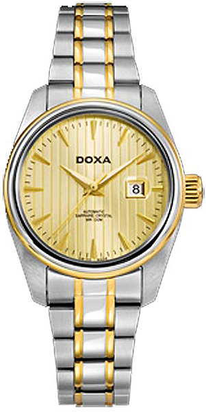 AAA 1:1 Replica DOXA-Noble-IV Ladies Watches Gold Dial Swiss Quartz 29MM D123TCM Watch