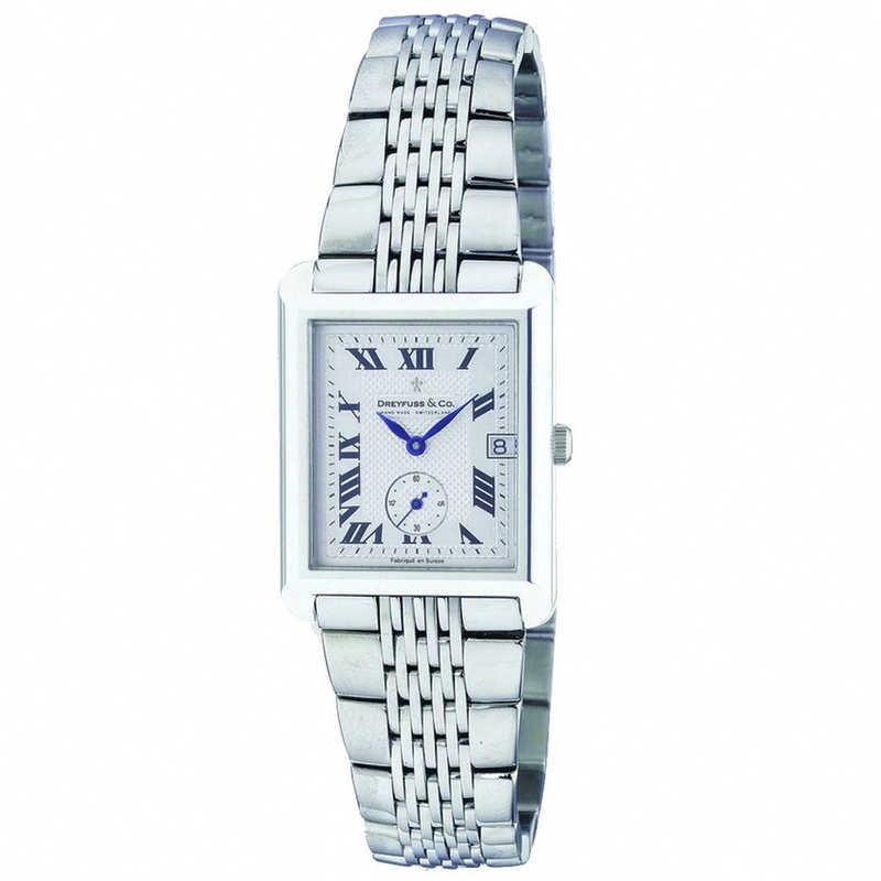 AAA 1:1 Replica Dreyfuss-Co Mens Watches White Dial Quartz 32MM DGB00007/21 Watch