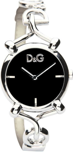AAA 1:1 Replica D-G-Round-Shape Ladies Watches Black Dial Quartz 32MM DW0496 Watch