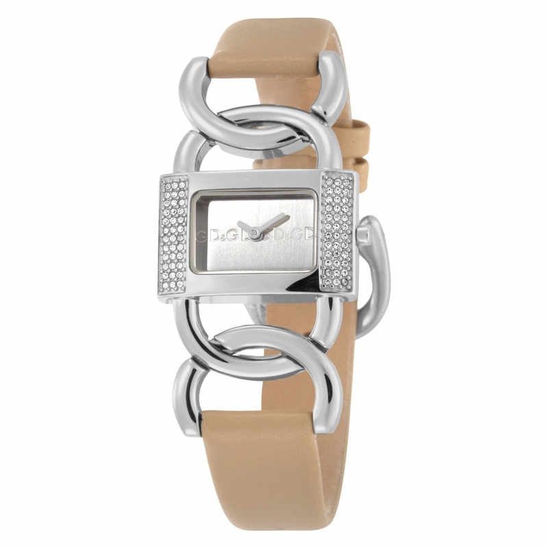 AAA 1:1 Replica D-G-Rectangle Ladies Watches Silver Dial Quartz 28MM DW0564 Watch