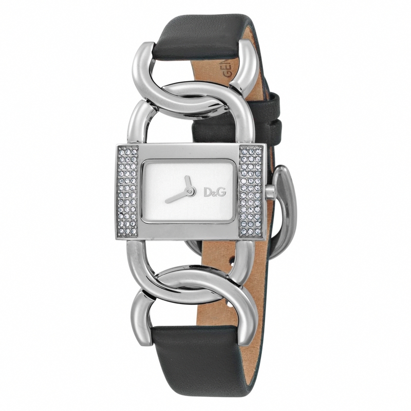 AAA 1:1 Replica D-G-Rectangle Ladies Watches Silver Dial Quartz 28MM DW0588 Watch