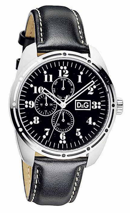AAA 1:1 Replica D-G-Bariloche Mens Watches Black Dial Quartz 44MM DW0639 Watch