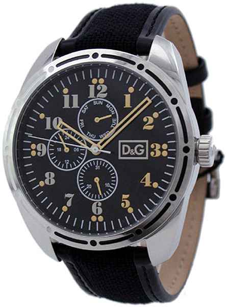 AAA 1:1 Replica D-G-Bariloche Mens Watches Black Dial Quartz 45MM DW0640 Watch