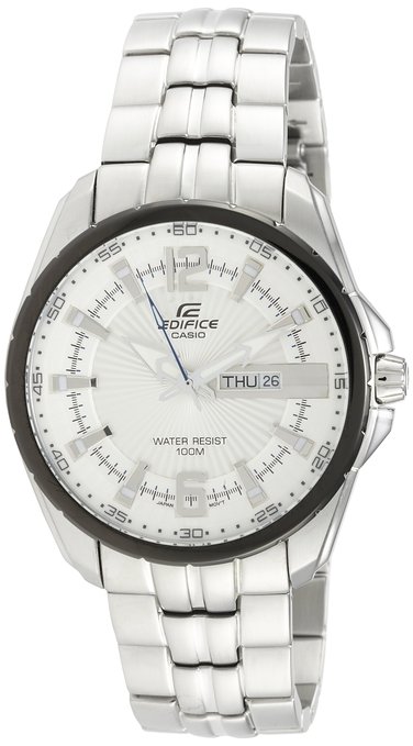AAA 1:1 Replica Casio-Edifice Mens Watches Silver Dial Quartz 45MM EF-131D-7A Watch