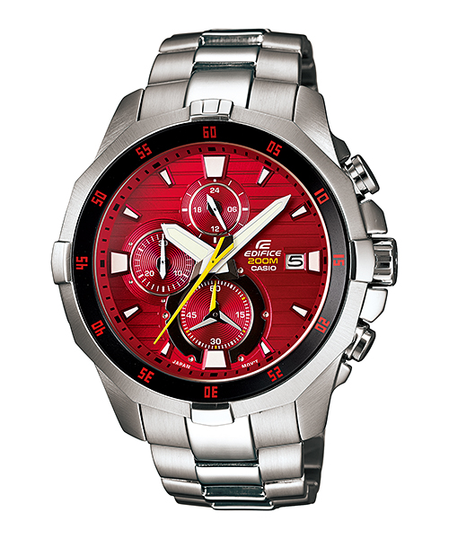 AAA 1:1 Replica Casio-Edifice Mens Watches Red Dial Quartz 50.3MM EFM-502D-4AV Watch