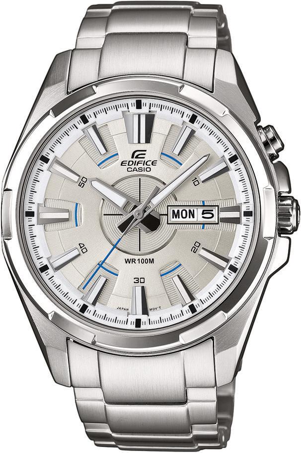AAA 1:1 Replica Casio-Edifice Mens Watches Silver Dial Quartz 43.6MM EFR-102D-7A Watch