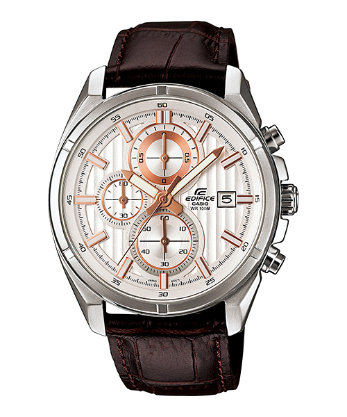 AAA 1:1 Replica Casio-Edifice Mens Watches White Dial Quartz 49.5MM EFR-532L-7AV Watch