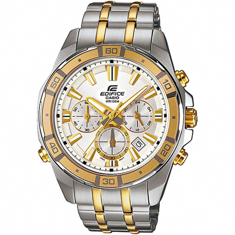 AAA 1:1 Replica Casio-Edifice Mens Watches Silver Dial Quartz 46MM EFR-534SG-7A Watch