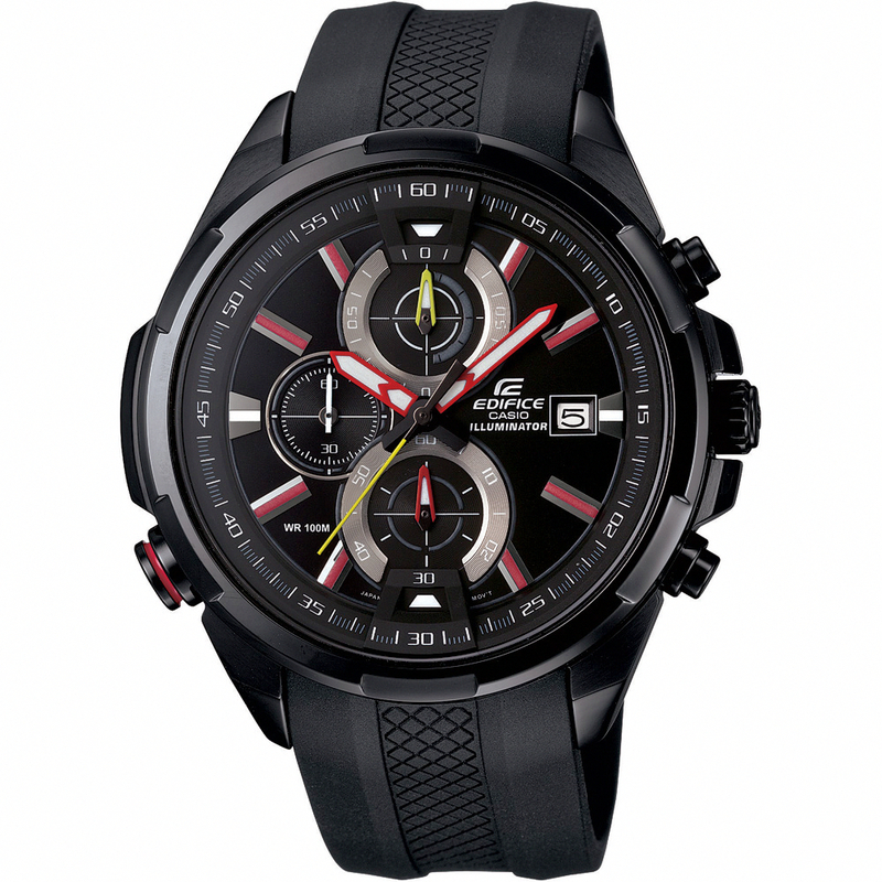 AAA 1:1 Replica Casio-Edifice Mens Watches Black Dial Quartz 48.1MM EFR-536PB-1A3 Watch