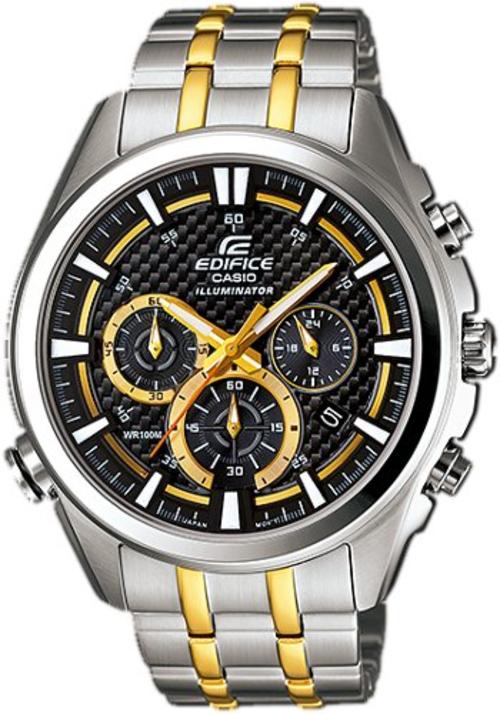 AAA 1:1 Replica Casio-Edifice Mens Watches Black Dial Quartz 45MM EFR-537SG-1A Watch