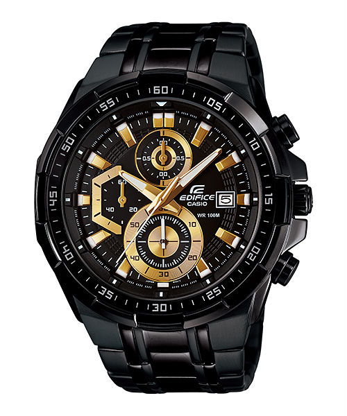 AAA 1:1 Replica Casio-Edifice Mens Watches Black Dial Quartz 49.5MM EFR-539BK-1A Watch