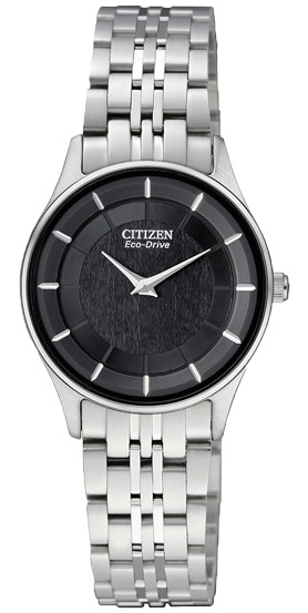 AAA 1:1 Replica Citizen-Eco-drive Ladies Watches Black Dial Eco Drive 25MM EG3210-51E Watch
