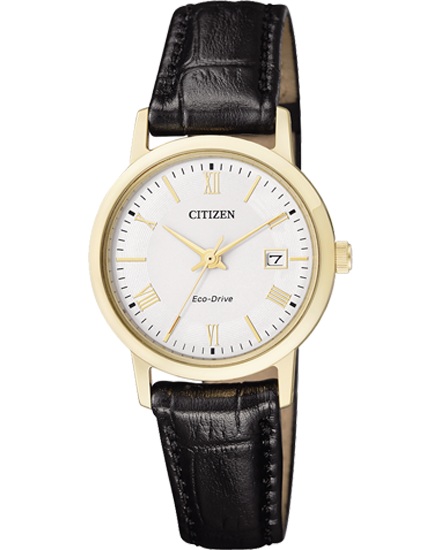 AAA 1:1 Replica Citizen-Eco-Drive Ladies Watches White Dial Eco Drive 27MM EW1582-03A Watch