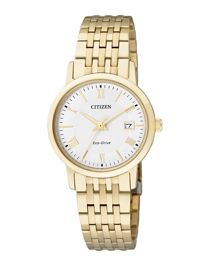 AAA 1:1 Replica Citizen-Eco-Drive Ladies Watches White Dial Eco Drive 27MM EW1582-54A Watch