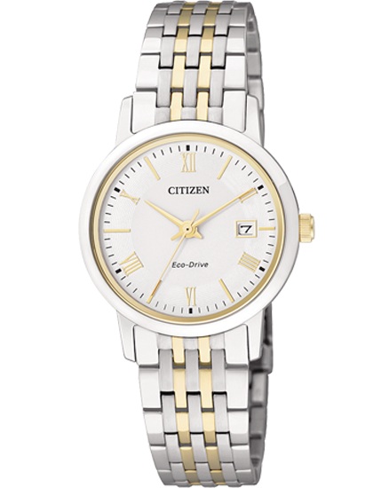 AAA 1:1 Replica Citizen-Eco-drive Ladies Watches White Dial Eco Drive 27MM EW1584-59A Watch