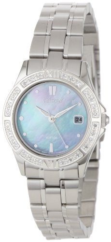 AAA 1:1 Replica Citizen Ladies Watches black mother of pearl Dial Japanese-Quartz 26MM EW1710-56Y Watch