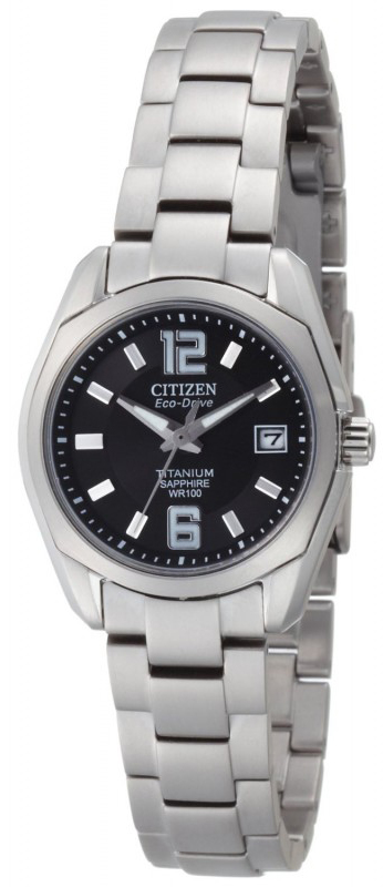 AAA 1:1 Replica Citizen-Eco-drive Ladies Watches Black Dial Eco Drive 27MM EW2100-51E Watch