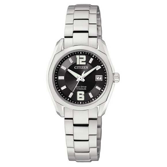 AAA 1:1 Replica Citizen-Eco-Drive Ladies Watches Black Dial Eco Drive 25MM EW2101-59E Watch